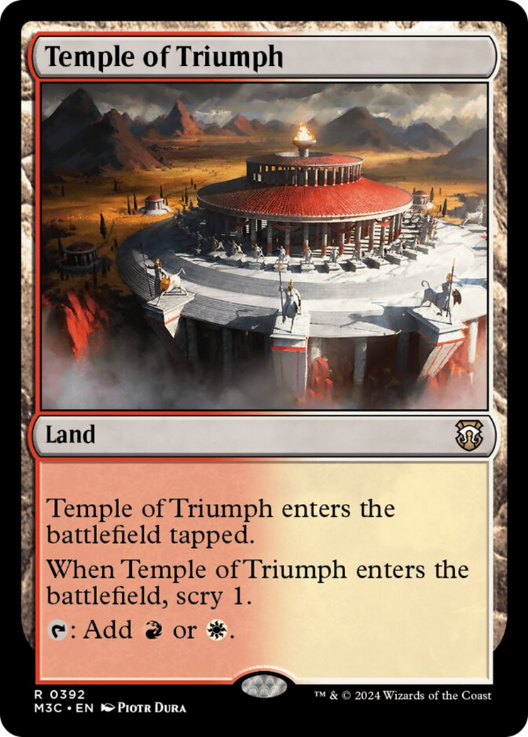 Temple of Triumph (Ripple Foil) [Modern Horizons 3 Commander] | Exor Games Truro