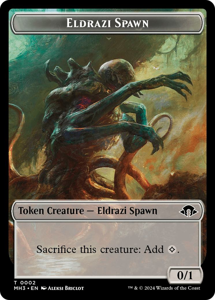 Eldrazi Spawn // Whale Double-Sided Token [Modern Horizons 3 Tokens] | Exor Games Truro