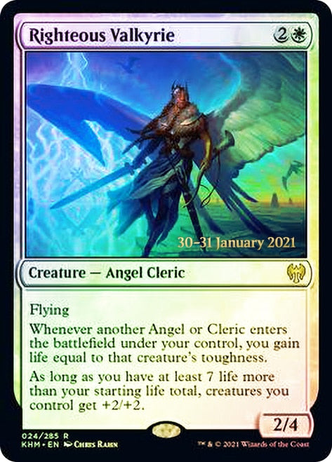 Righteous Valkyrie [Kaldheim Prerelease Promos] | Exor Games Truro
