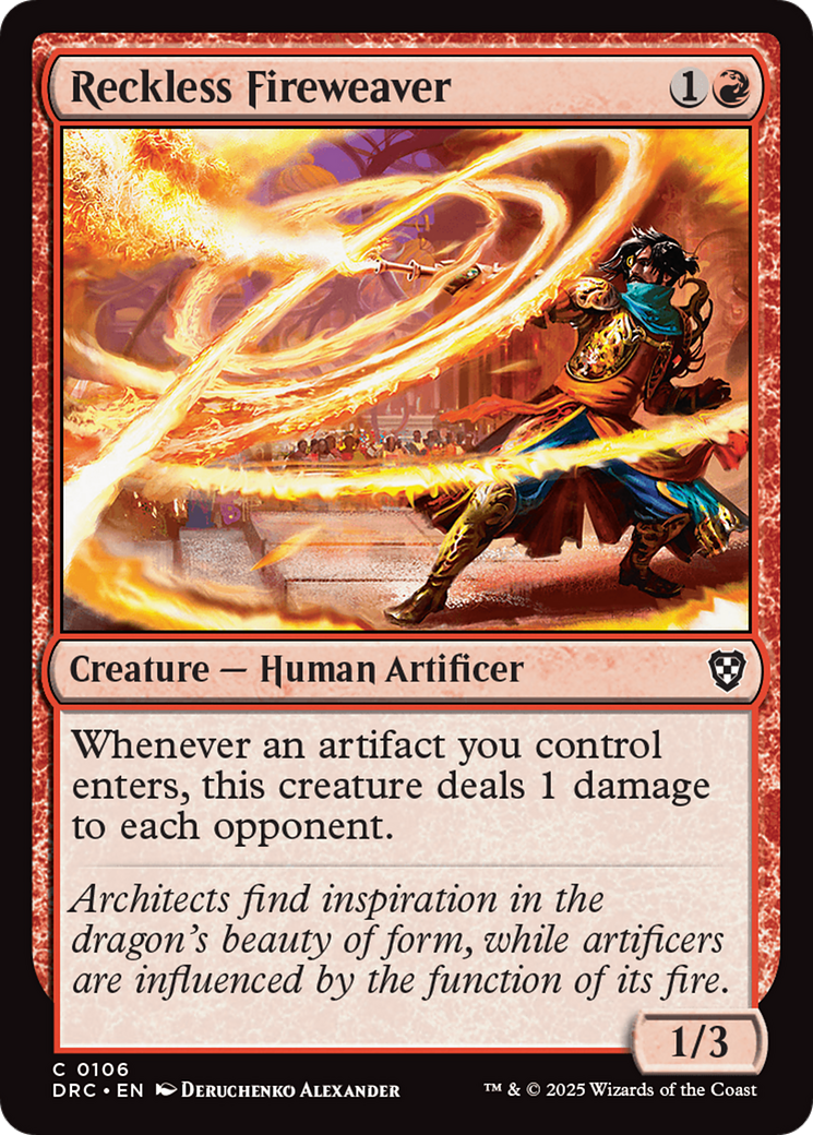 Reckless Fireweaver [Aetherdrift Commander] | Exor Games Truro