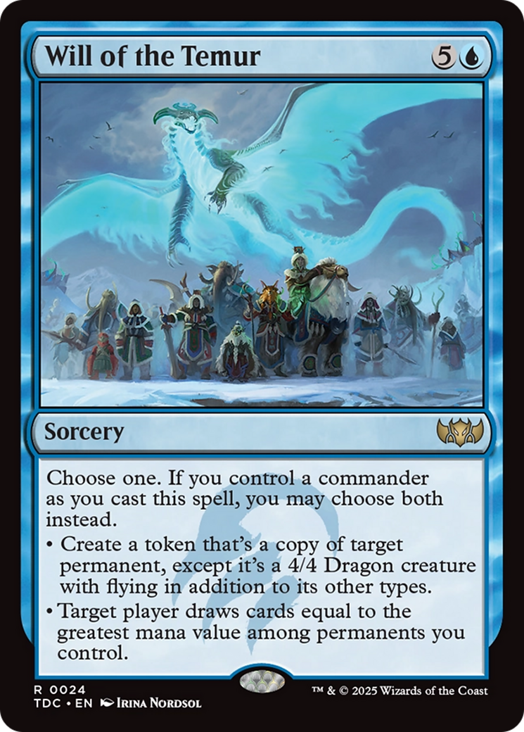 Will of the Temur [Tarkir: Dragonstorm Commander] | Exor Games Truro