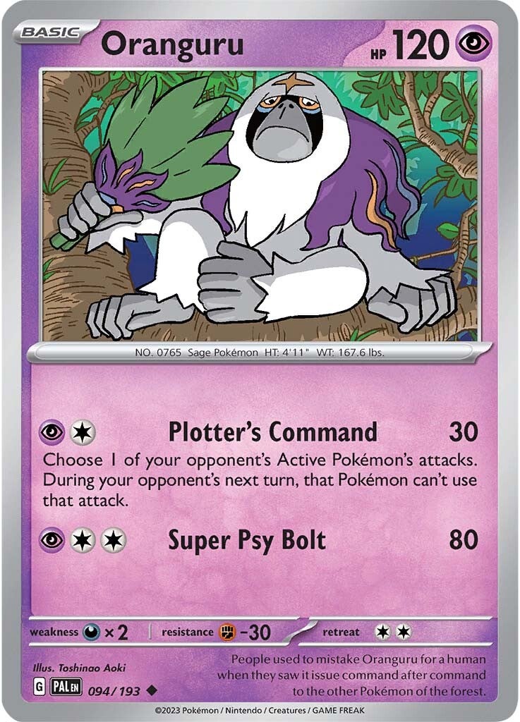 Oranguru (094/193) [Scarlet & Violet: Paldea Evolved] | Exor Games Truro