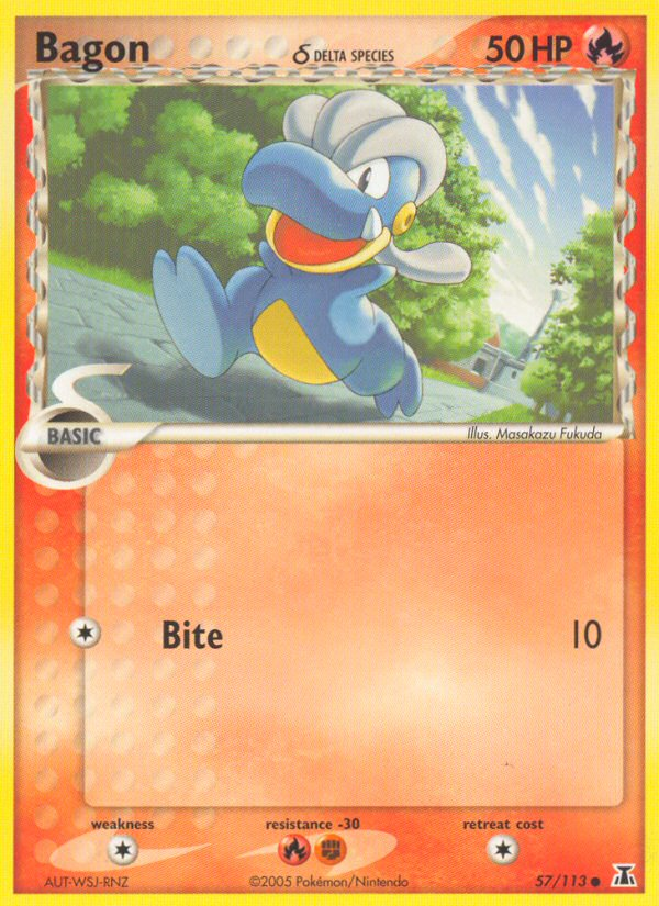 Bagon (57/113) (Delta Species) [EX: Delta Species] | Exor Games Truro