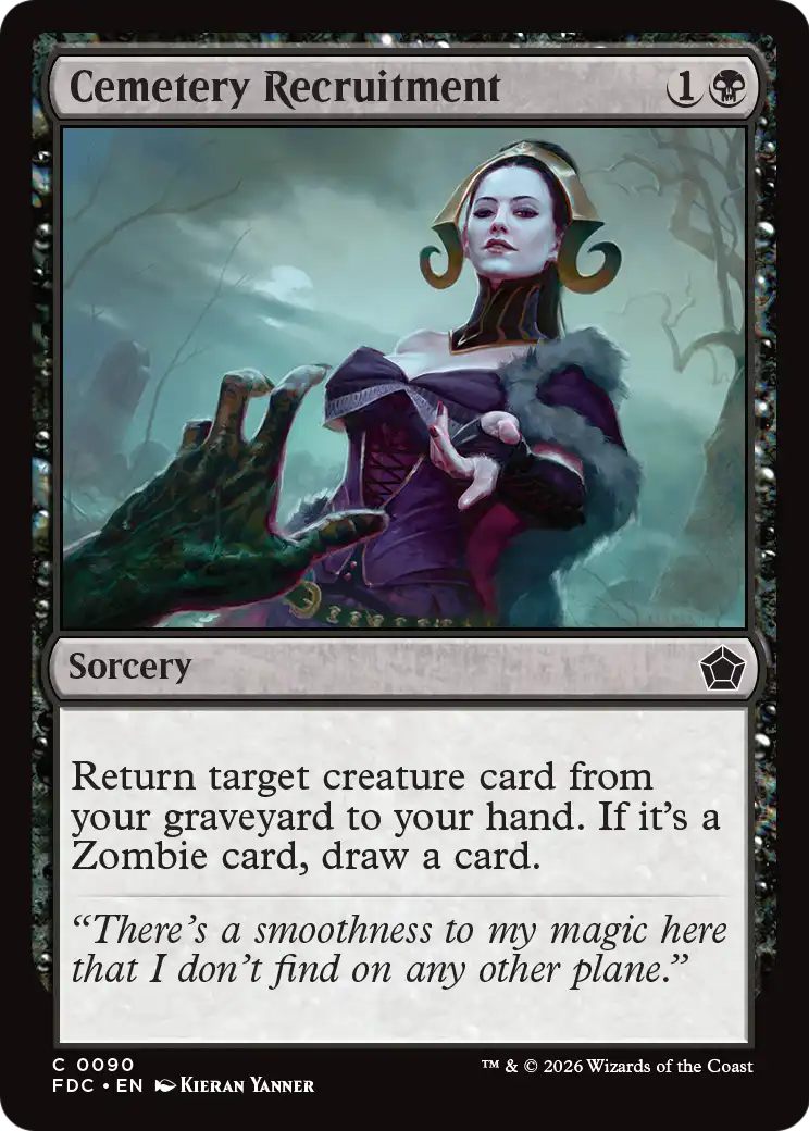 Cemetery Recruitment [Foundations Commander] | Exor Games Truro