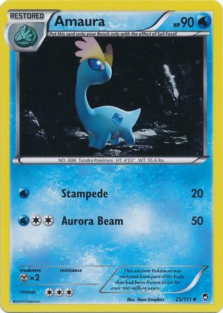 Amaura (25/111) (Cosmos Holo) [XY: Furious Fists] | Exor Games Truro