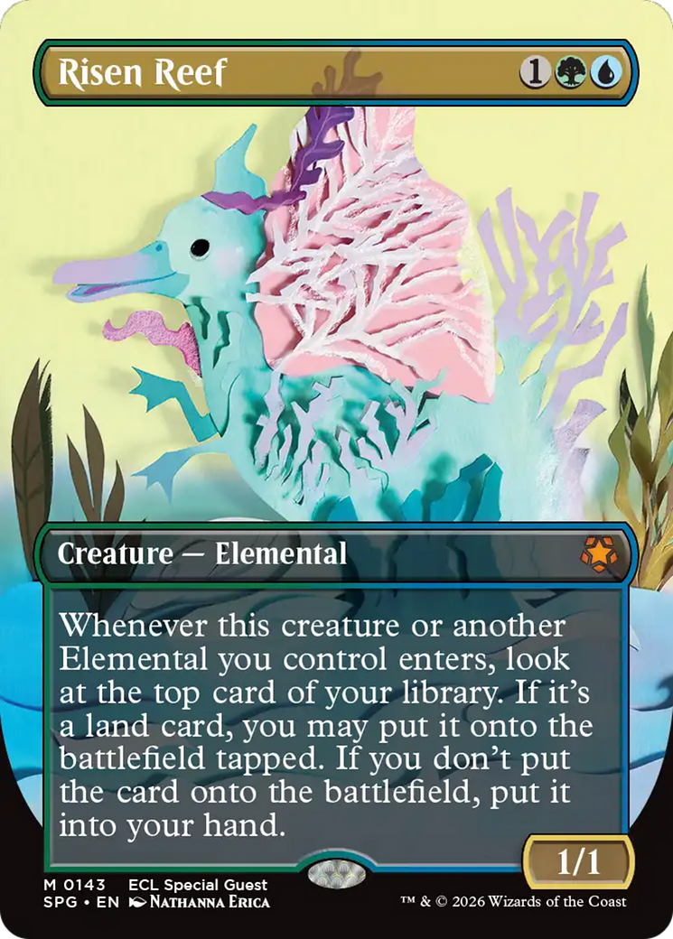Risen Reef (Borderless) [Lorwyn Eclipsed Special Guests] | Exor Games Truro