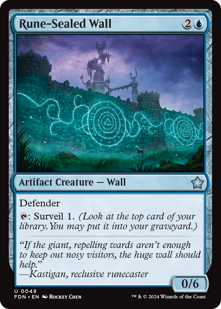 Rune-Sealed Wall [Foundations] | Exor Games Truro