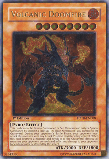 Volcanic Doomfire [FOTB-EN008] Ultimate Rare | Exor Games Truro