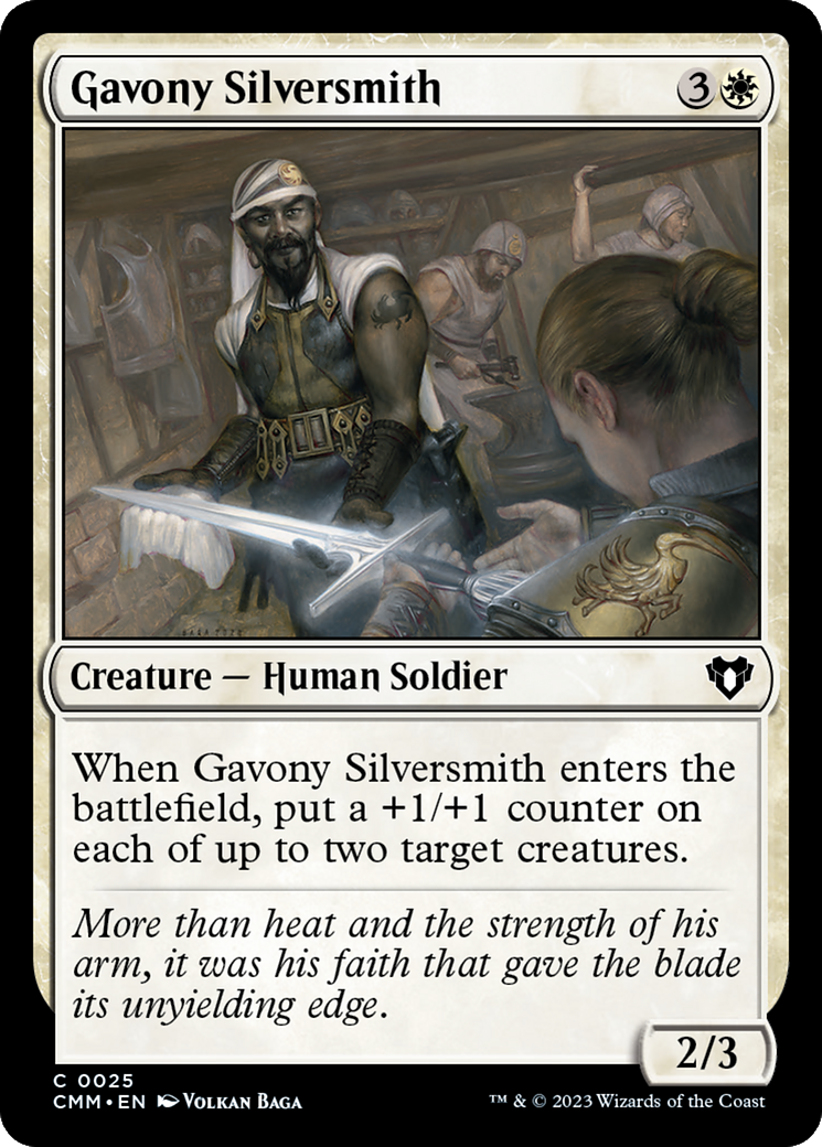 Gavony Silversmith [Commander Masters] | Exor Games Truro