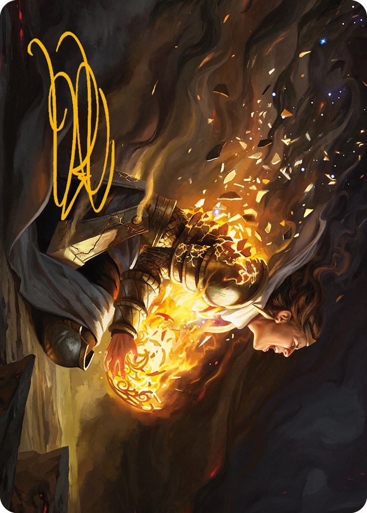 Vanish into Eternity Art Card (Gold-Stamped Signature) [Phyrexia: All Will Be One Art Series] | Exor Games Truro