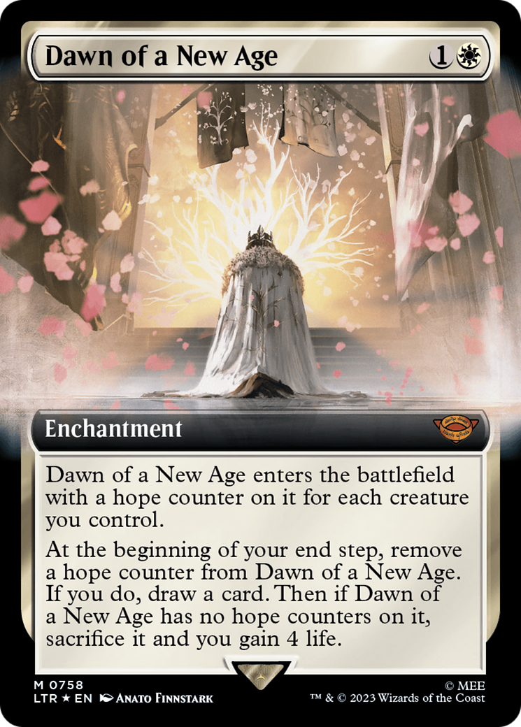 Dawn of a New Age (Extended Art) (Surge Foil) [The Lord of the Rings: Tales of Middle-Earth] | Exor Games Truro