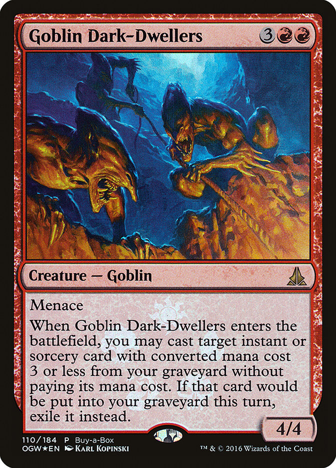 Goblin Dark-Dwellers (Buy-A-Box) [Oath of the Gatewatch Promos] | Exor Games Truro