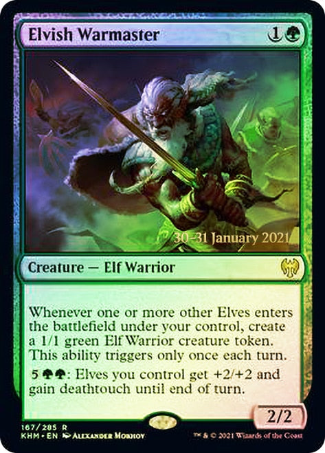 Elvish Warmaster [Kaldheim Prerelease Promos] | Exor Games Truro