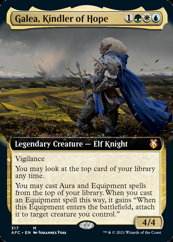 Galea, Kindler of Hope (Extended Art) [Dungeons & Dragons: Adventures in the Forgotten Realms Commander] | Exor Games Truro