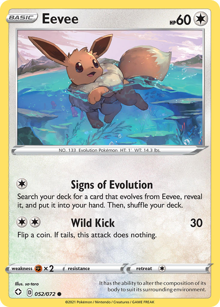 Eevee (052/072) [Sword & Shield: Shining Fates] | Exor Games Truro