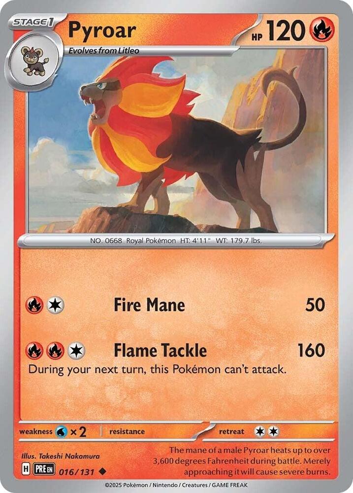 Pyroar (016/131) [Scarlet & Violet: Prismatic Evolutions] | Exor Games Truro