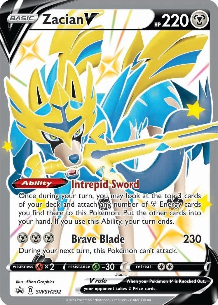 Zacian V (SWSH292) [Sword & Shield: Black Star Promos] | Exor Games Truro