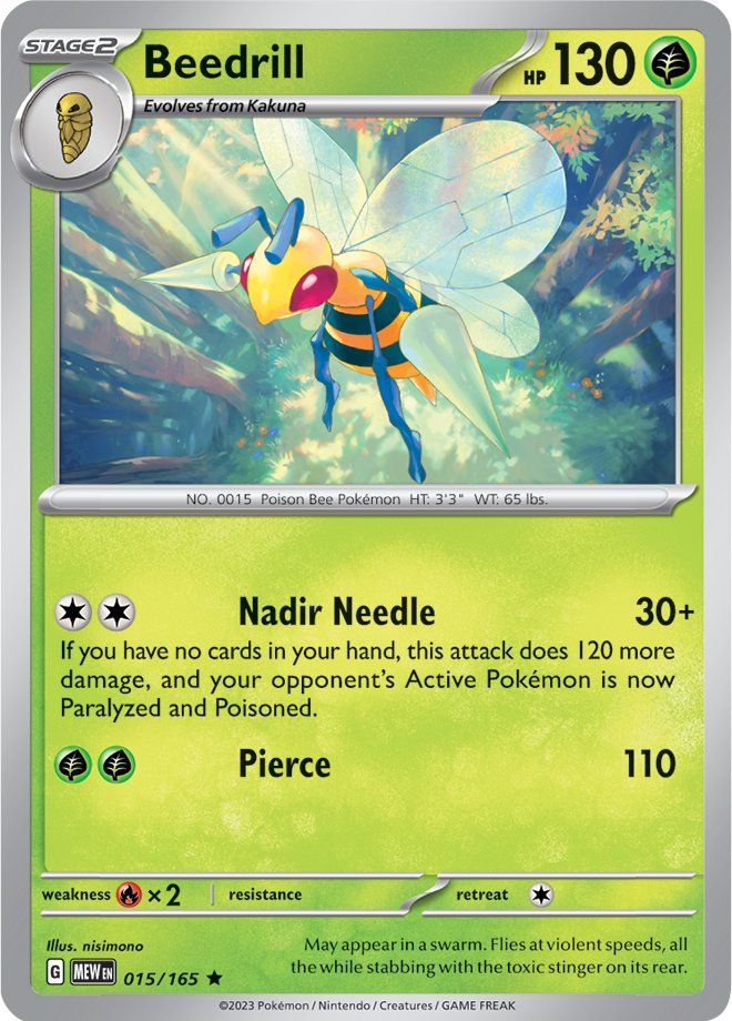 Beedrill (015/165) [Scarlet & Violet 151] | Exor Games Truro