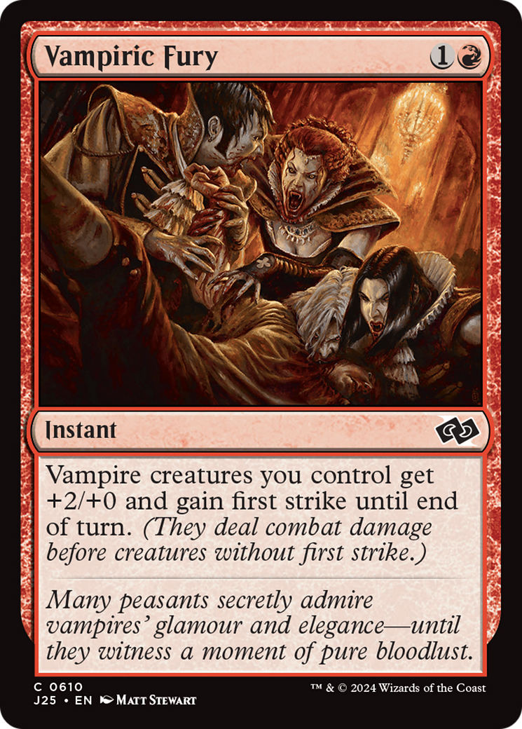 Vampiric Fury [Foundations Jumpstart] | Exor Games Truro