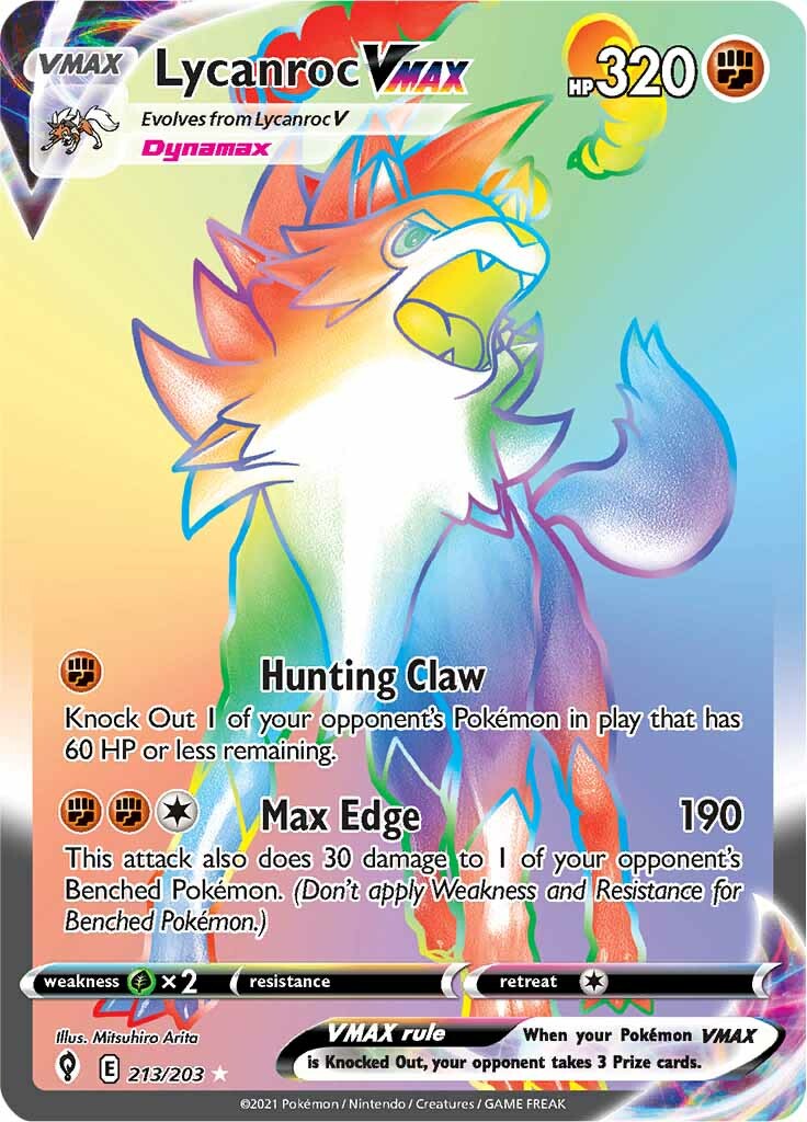 Lycanroc VMAX (213/203) [Sword & Shield: Evolving Skies] | Exor Games Truro