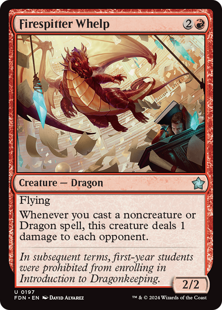Firespitter Whelp [Foundations] | Exor Games Truro