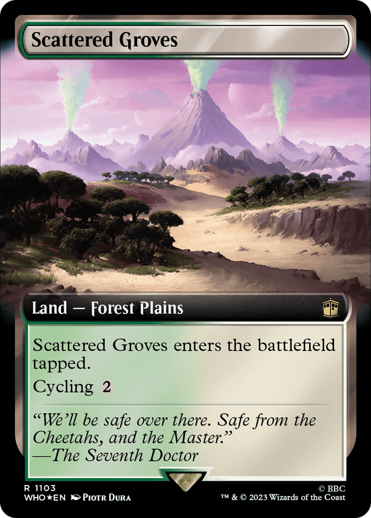 Scattered Groves (Extended Art) (Surge Foil) [Doctor Who] | Exor Games Truro