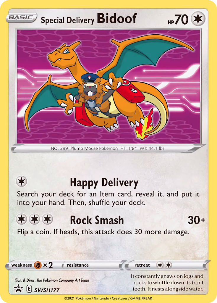 Special Delivery Bidoof (SWSH177) [Sword & Shield: Black Star Promos] | Exor Games Truro