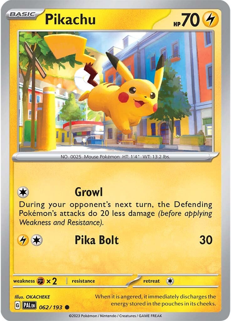 Pikachu (062/193) [Scarlet & Violet: Paldea Evolved] | Exor Games Truro