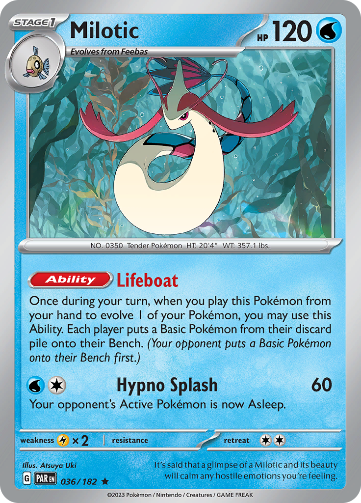 Milotic (036/182) [Scarlet & Violet: Paradox Rift] | Exor Games Truro