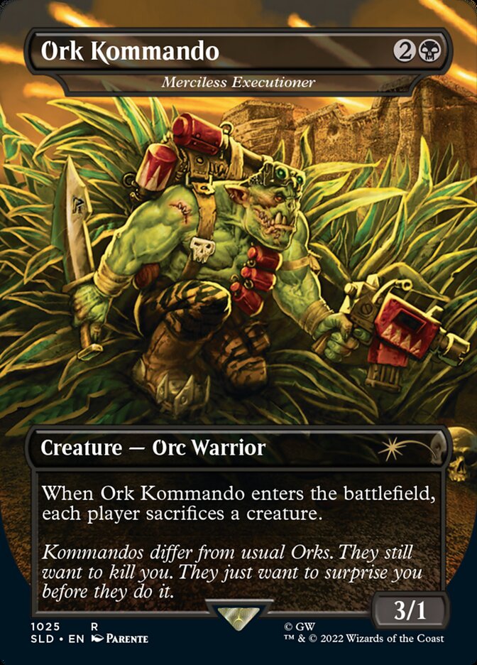 Ork Kommando - Merciless Executioner (Borderless) [Secret Lair Drop Series] | Exor Games Truro