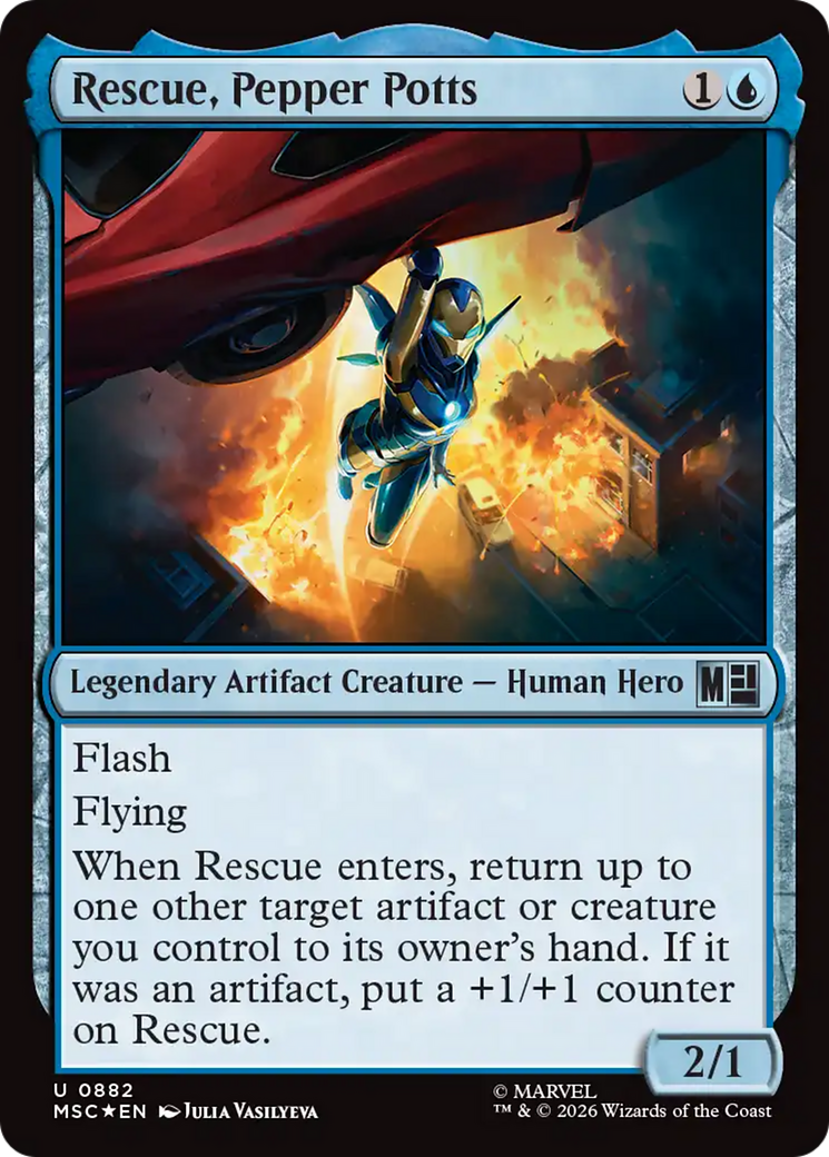 Rescue, Pepper Potts (Surge Foil) [Marvel Super Heroes Commander] | Exor Games Truro