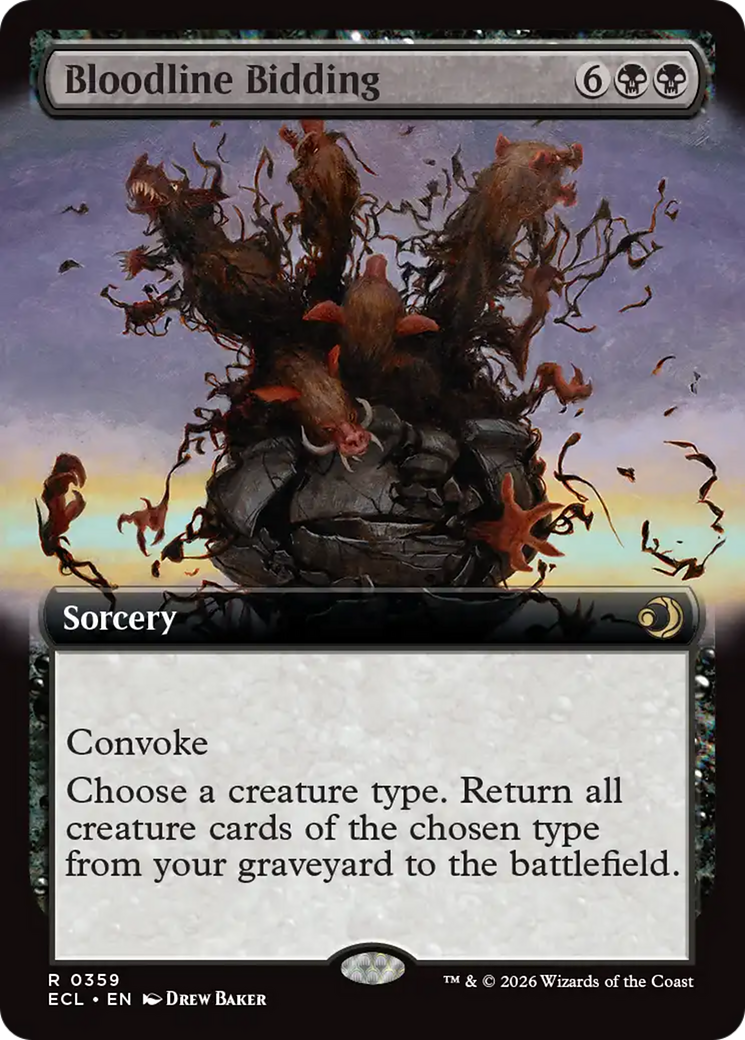 Bloodline Bidding (Extended Art) [Lorwyn Eclipsed] | Exor Games Truro