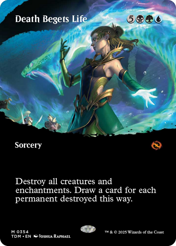 Death Begets Life (Borderless) [Tarkir: Dragonstorm] | Exor Games Truro