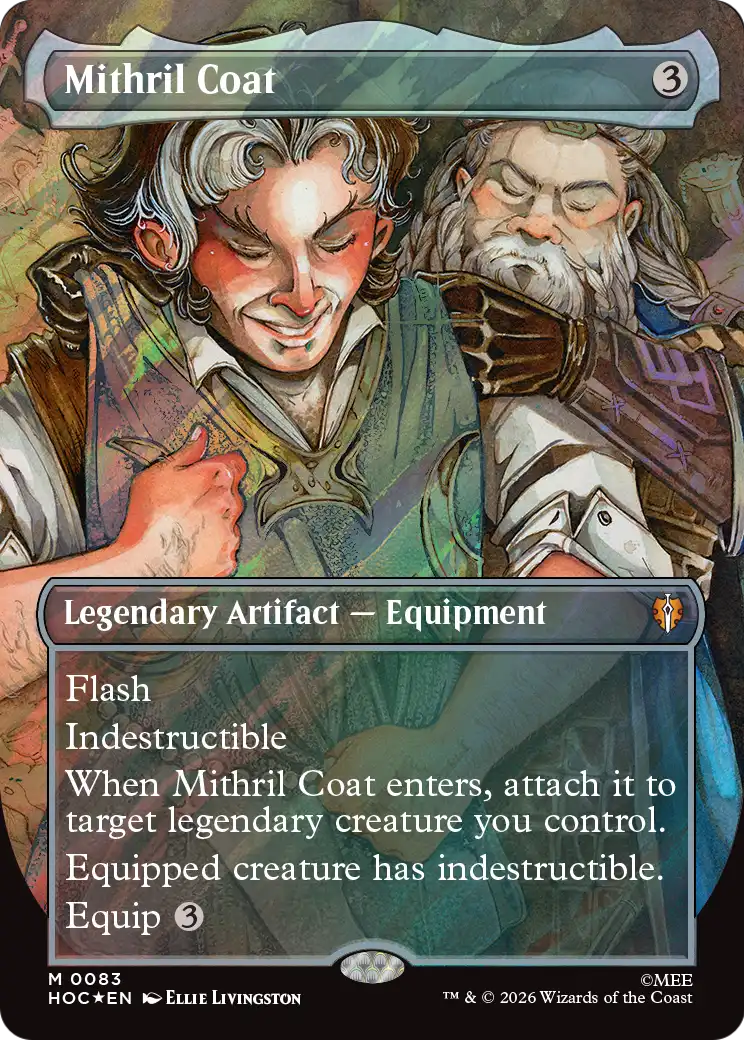 Mithril Coat (Borderless) (Surge Foil) [The Hobbit: Eternal-Legal] | Exor Games Truro