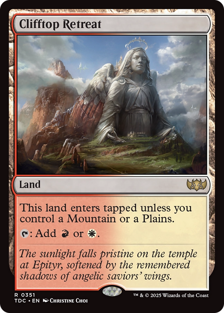 Clifftop Retreat [Tarkir: Dragonstorm Commander] | Exor Games Truro