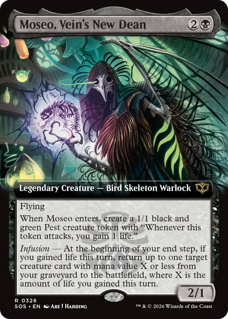 Moseo, Vein's New Dean (Extended Art) [Secrets of Strixhaven] | Exor Games Truro