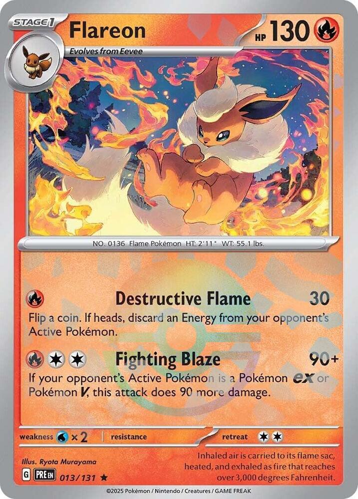 Flareon (013/131) (Poke Ball Pattern) [Scarlet & Violet: Prismatic Evolutions] | Exor Games Truro