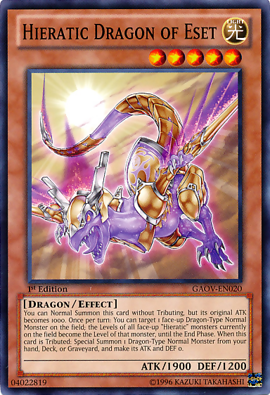 Hieratic Dragon of Eset [GAOV-EN020] Common | Exor Games Truro