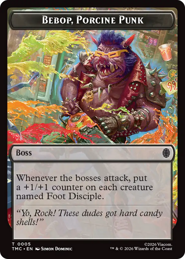 Bebop, Porcine Punk [Teenage Mutant Ninja Turtles Commander Tokens] | Exor Games Truro