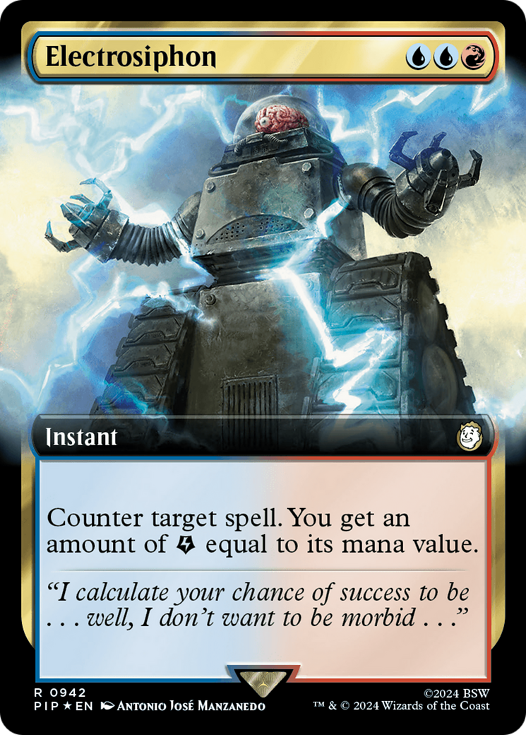 Electrosiphon (Extended Art) (Surge Foil) [Fallout] | Exor Games Truro