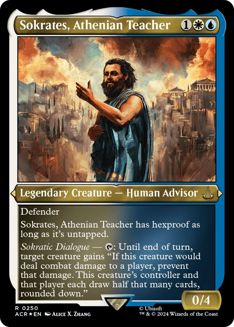 Sokrates, Athenian Teacher (Foil Etched) [Assassin's Creed] | Exor Games Truro