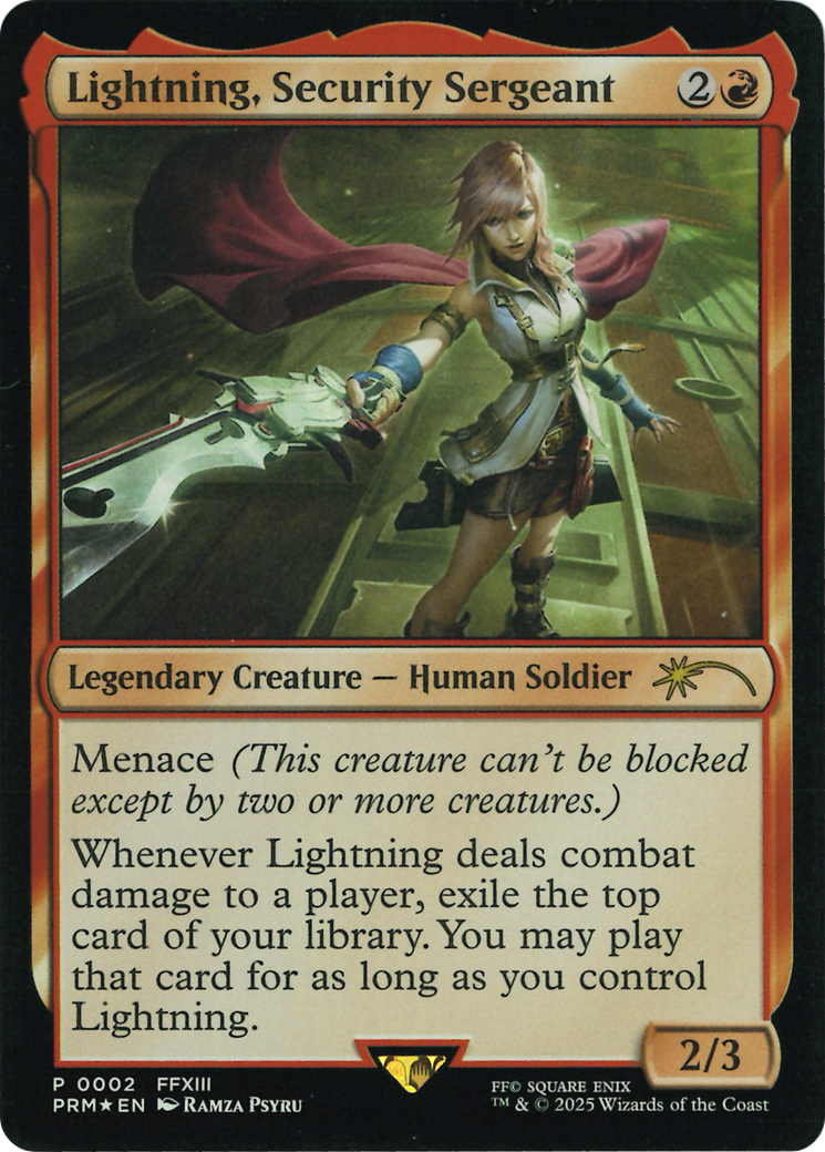 Lightning, Security Sergeant (Costco Bundle) [FINAL FANTASY Promos] | Exor Games Truro