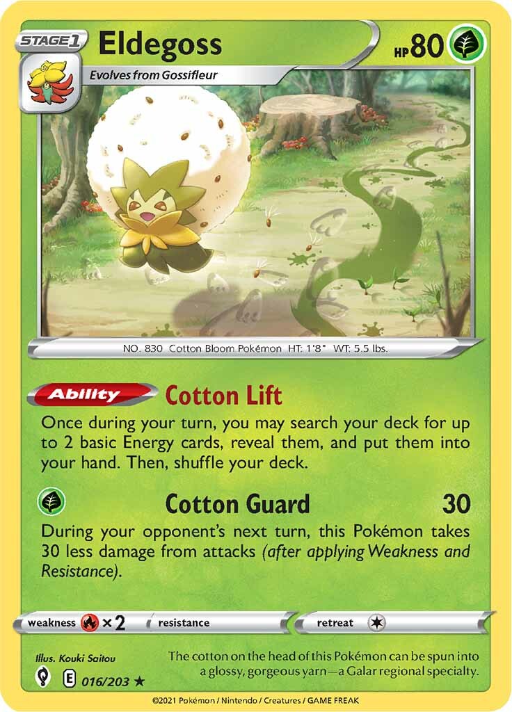 Eldegoss (016/203) (Theme Deck Exclusive) [Sword & Shield: Evolving Skies] | Exor Games Truro