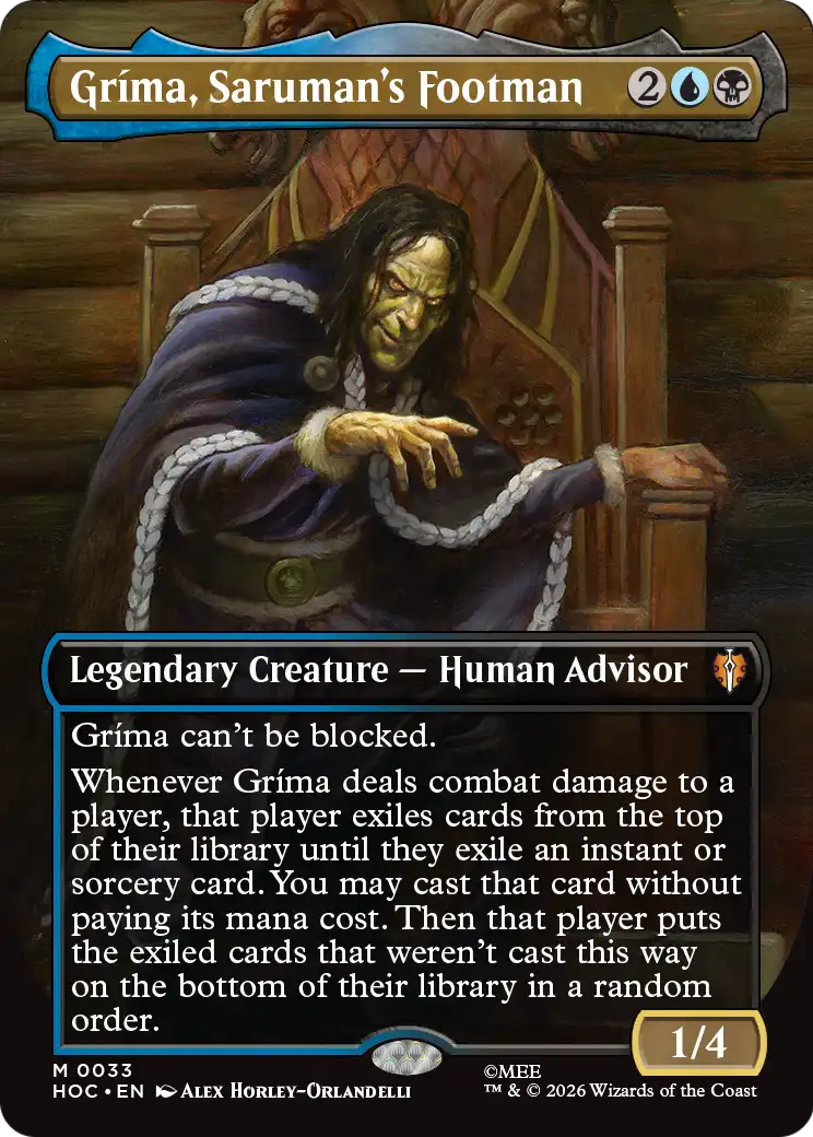 Grima, Saruman's Footman (Borderless) [The Hobbit: Eternal-Legal] | Exor Games Truro