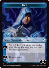 Spirit // Jace Double-Sided Token [Reality Fracture Commander Tokens] | Exor Games Truro