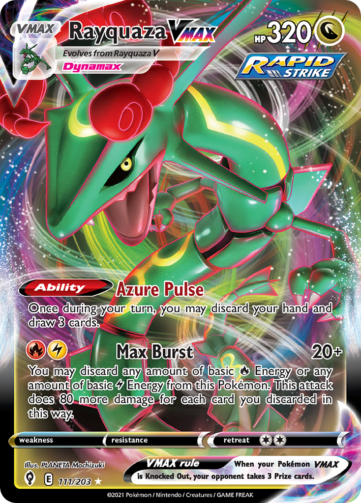 Rayquaza VMAX (111/203) (Jumbo Card) [Sword & Shield: Evolving Skies] | Exor Games Truro