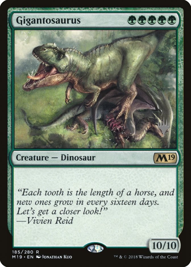 Gigantosaurus (Promo Pack) [Core Set 2019 Promos] | Exor Games Truro