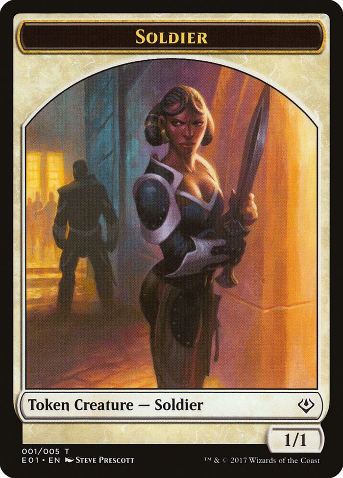 Soldier Token [Archenemy: Nicol Bolas Tokens] | Exor Games Truro