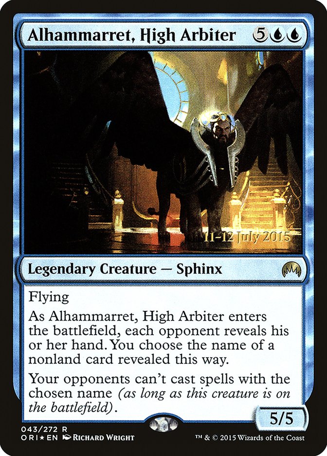 Alhammarret, High Arbiter [Magic Origins Prerelease Promos] | Exor Games Truro