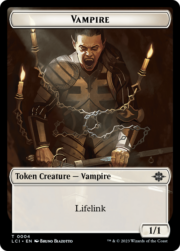 Vampire // Vampire Demon Double-Sided Token [The Lost Caverns of Ixalan Tokens] | Exor Games Truro